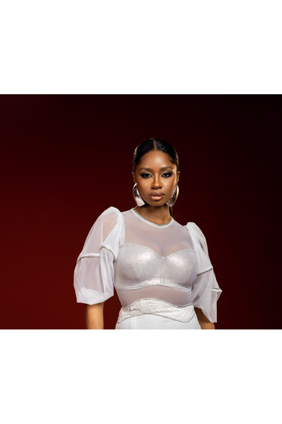 Ahku Lantern Tulle Top